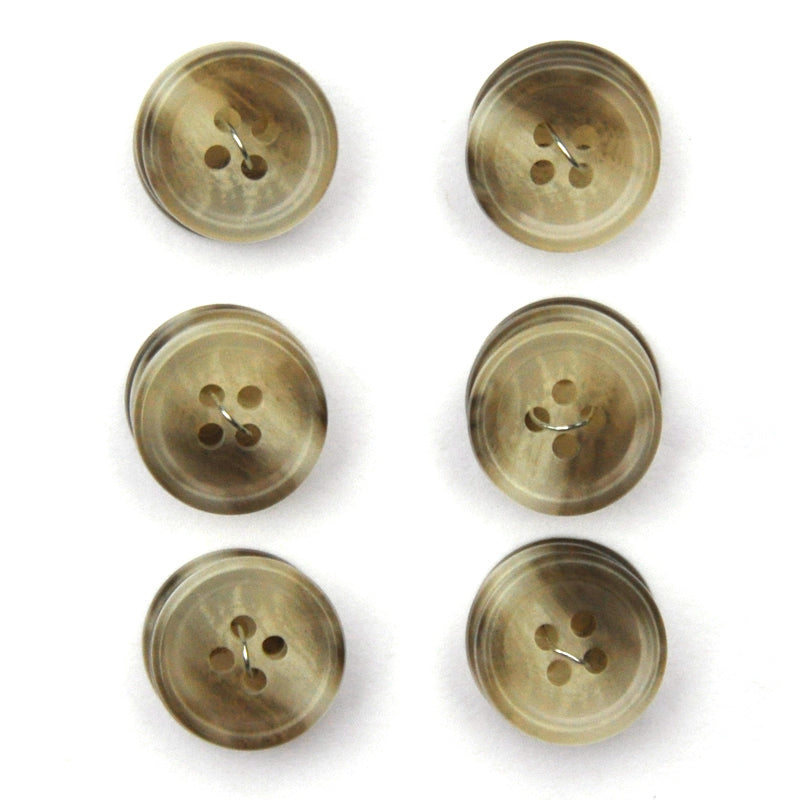 Light Brown Faux Horn Buttons - Set of 18 – Edgewood Garden Studio